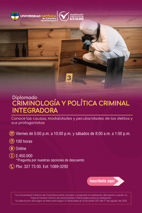 Diplomado Criminologa y Poltica Criminal Integradora 