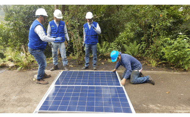 Estudiantes de UNIMINUTO instalan  la primera placa solar en el Bioparque la Reserva de Cota