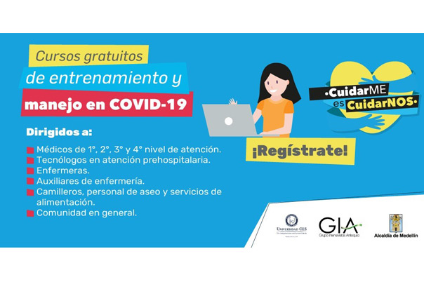 Con cursos virtuales gratuitos, Alcalda de Medelln y Universidad CES capacitan sobre el manejo del coronavirus