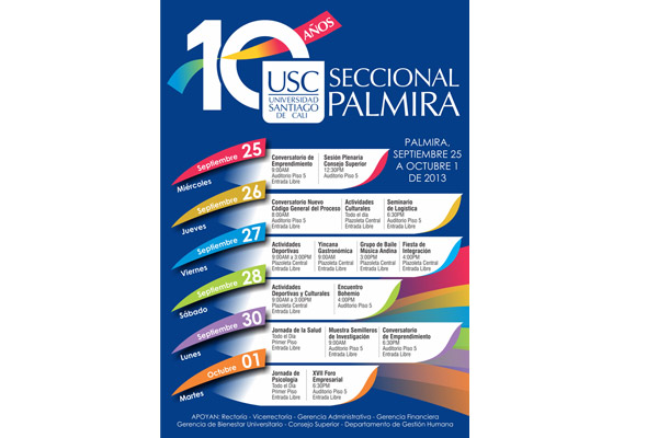 USC Seccional Palmira cumple 10 aos 