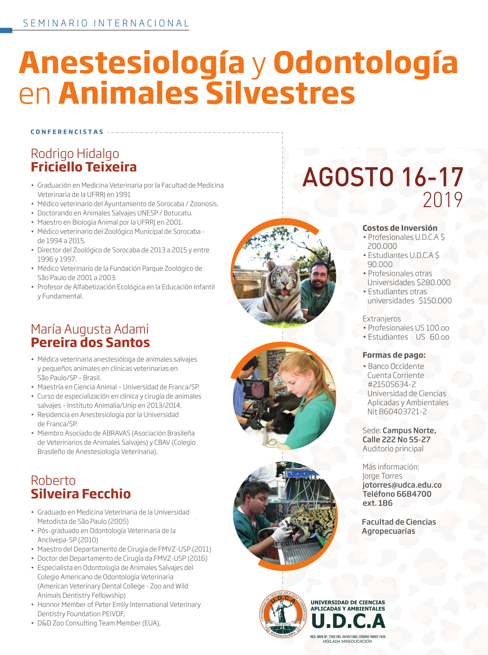 Internacional de Anestesiología y Odontología en Animales Silvestres