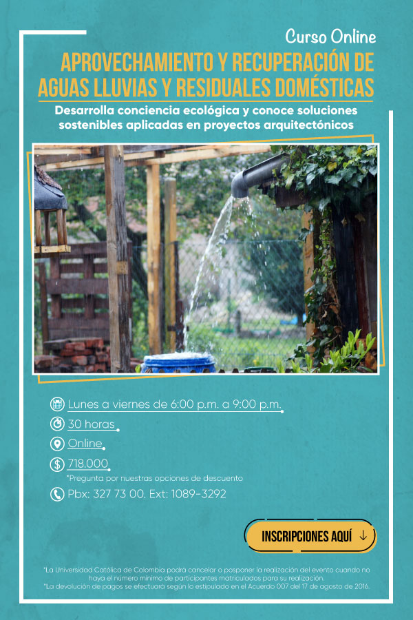 Curso Online Aprovechamiento y Recuperacin de Aguas Lluvias y Residuales Domsticas 