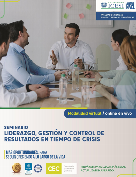 Seminario online Liderazgo, gestin y control de resultados en tiempos de crisis