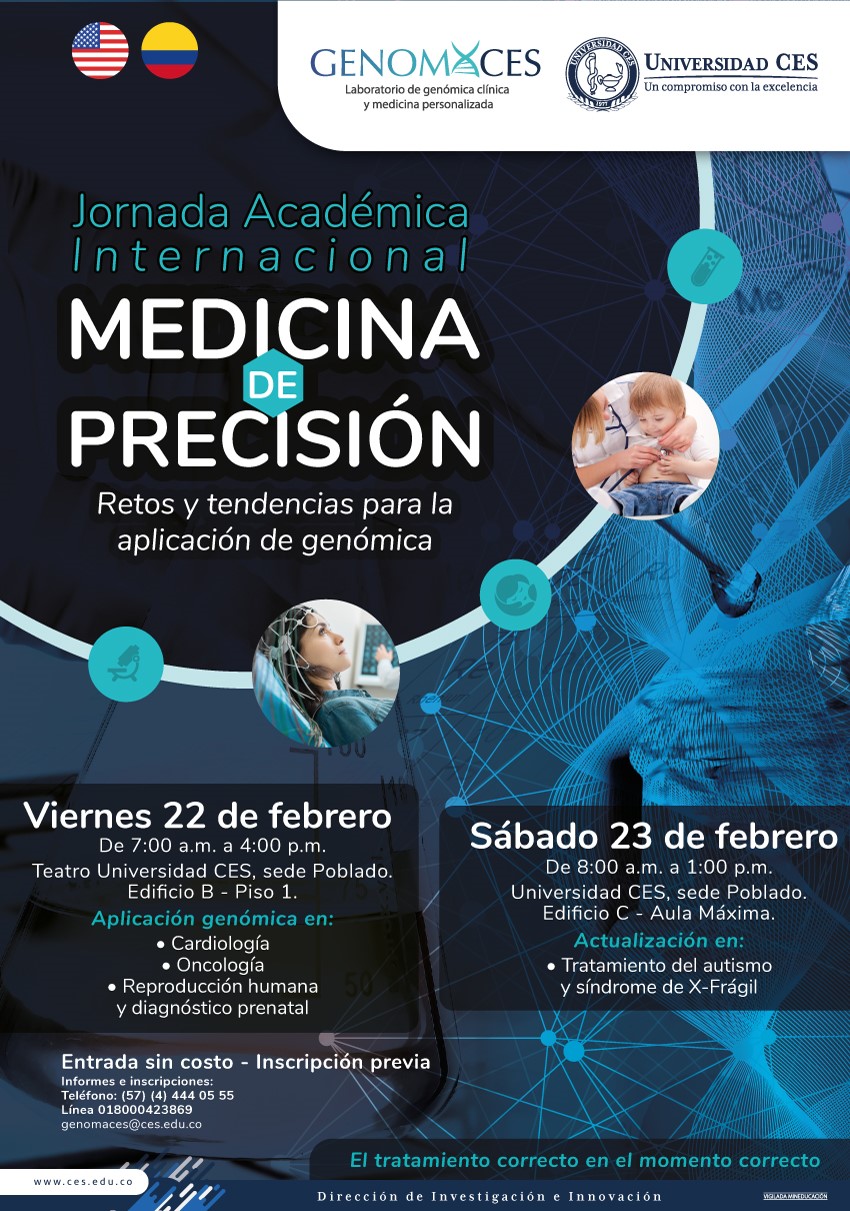 Jornada acadmica internacional: Medicina de Precisin - Retos y tendencias para  la aplicacin de la genmica