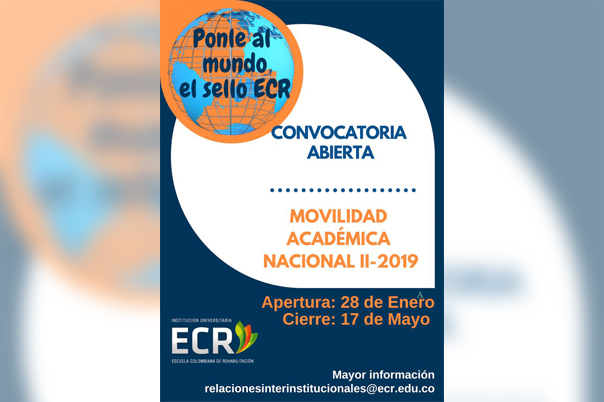 Ponle al mundo el sello ECR: convocatoria de movilidad acadmica nacional 2019-2