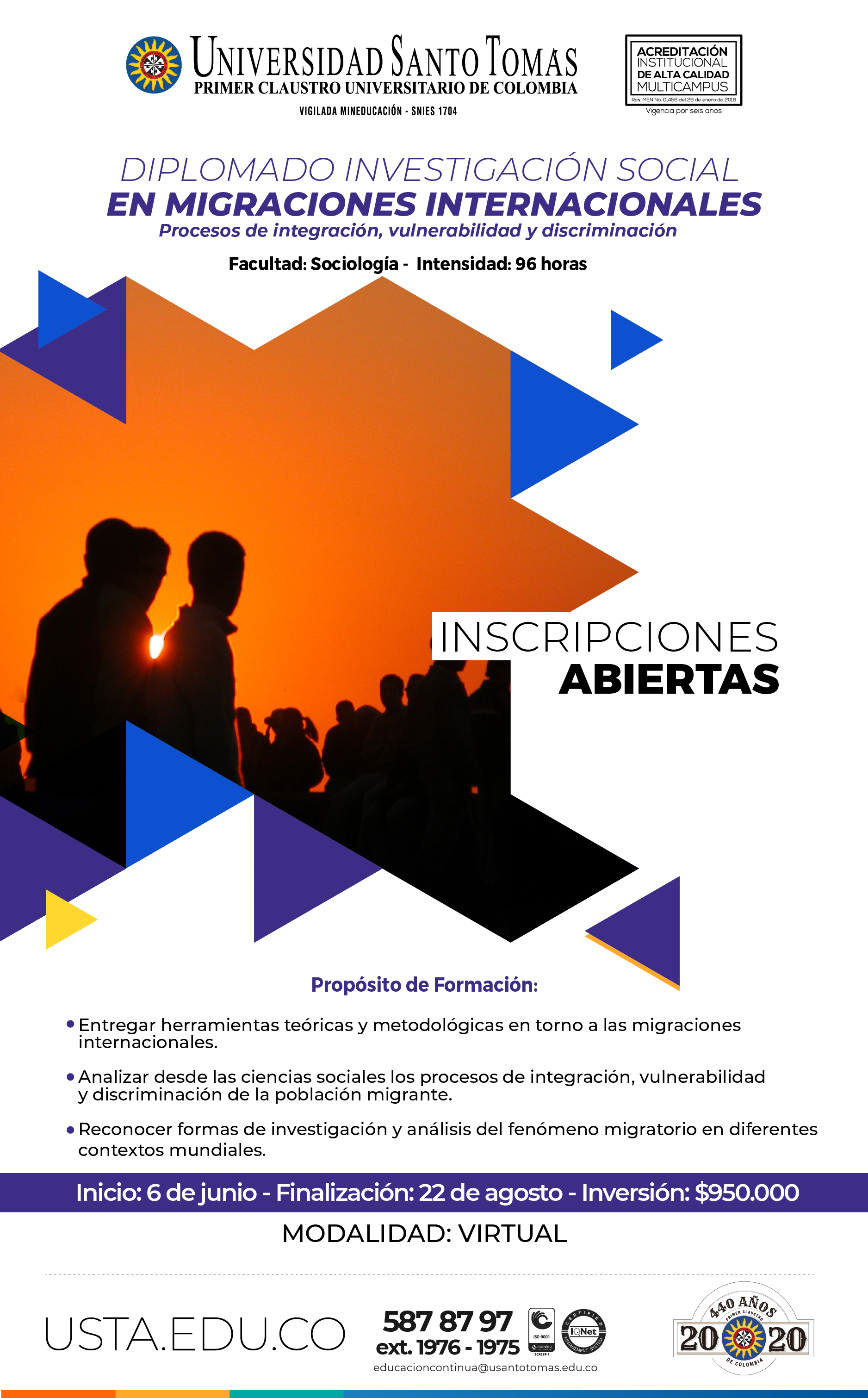 Diplomado en Investigacin Social en Migraciones Internacionales: proceso de integracin,vulnerabilidad y discriminacin