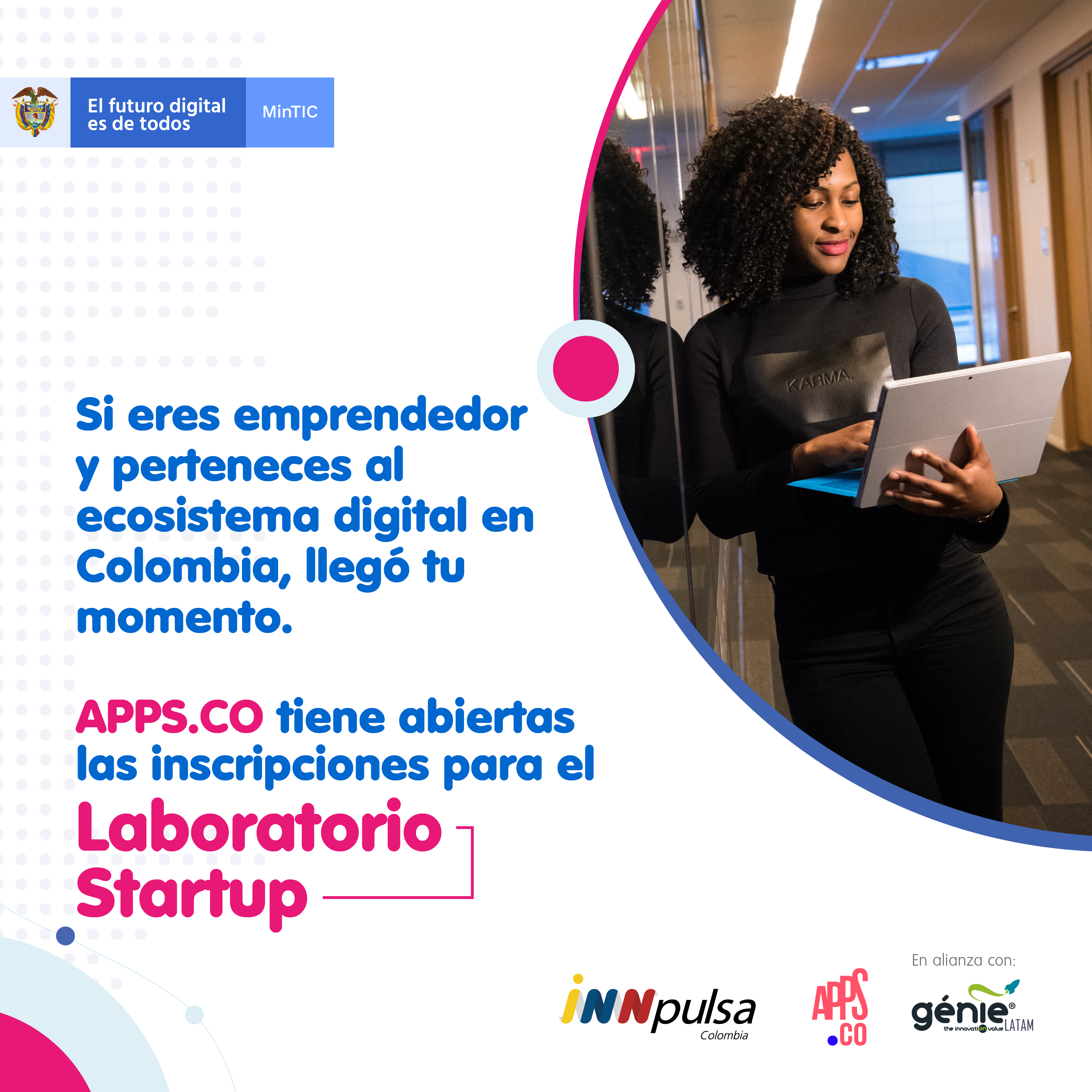 APPS.CO abre inscripciones para Laboratorio Startup dirigida a emprendimientos digitales colombianos