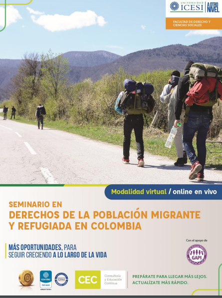 Seminario online Derechos de la poblacin migrante y refugiada en Colombia